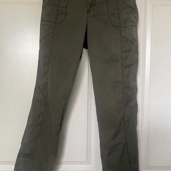 Natural Reflections Olive Green Camper Cargo Pants Size 8 - Picture 2 of 15